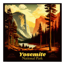 Yosemite National Park Viintage Square