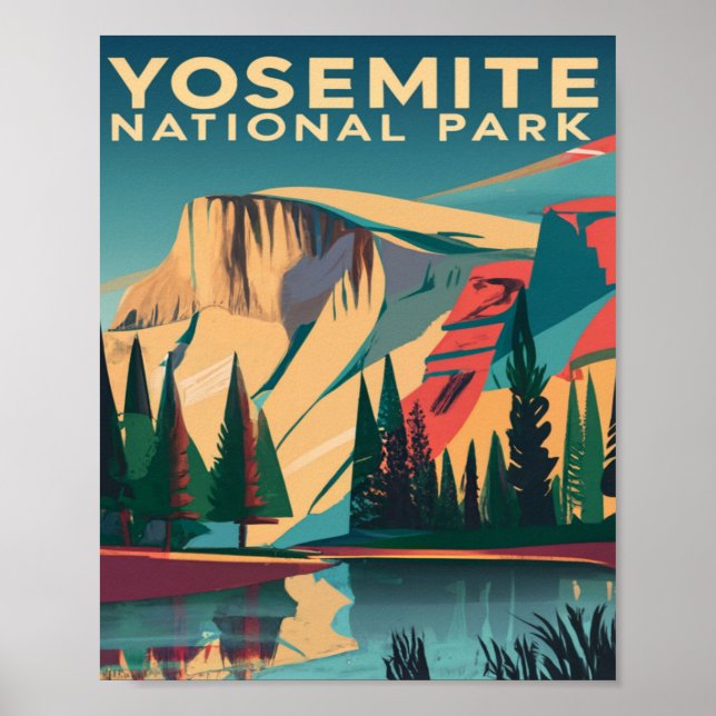 Yosemite National Park Vintage Poster (Framsidan)