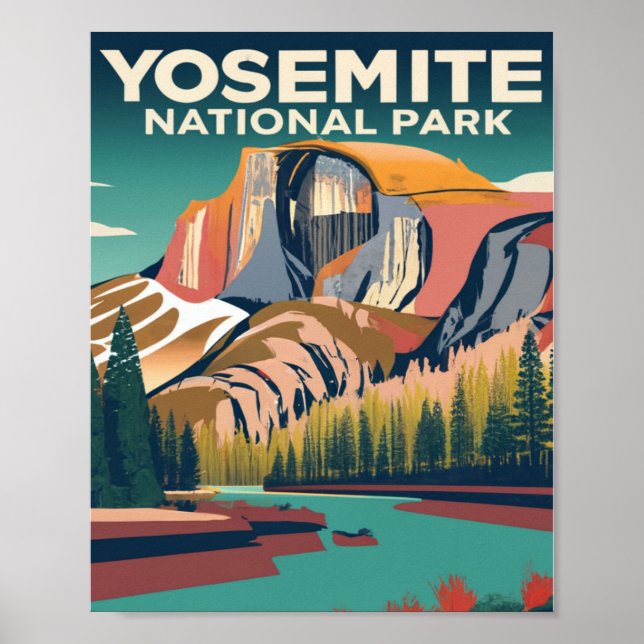 Yosemite National Park Vintage Poster (Framsidan)