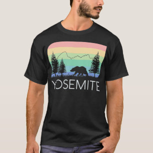 Yosemite National Park Vintage Retro halv Dome El T Shirt