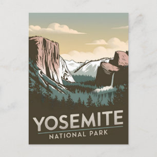 Yosemite National Park vintage Vykort