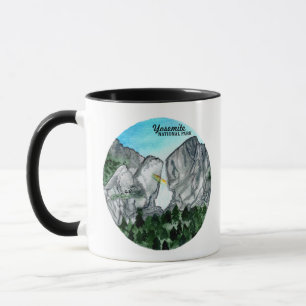 Yosemite National Park Watercolor Art Art Mugg