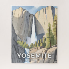 Yosemite National Park | Watercolor Travel Pussel