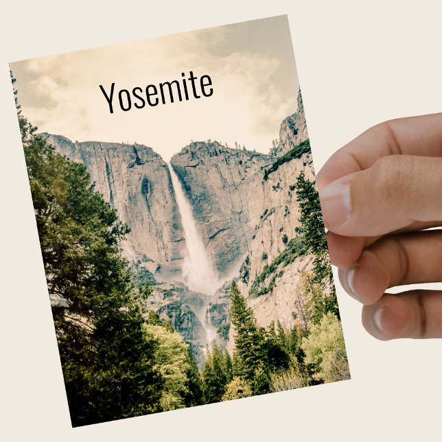 Yosemite National Park Waterfall vykort (Skapare uppladdad)