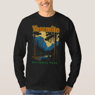 Yosemite National Park Yosemite Valley Retro 80s T Shirt