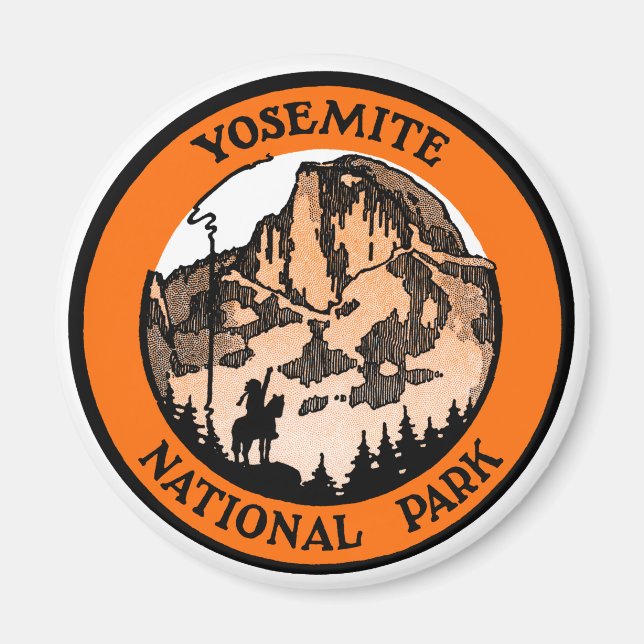 Yosemite nationalpark 1910 magnet (Framsidan)