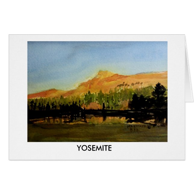 Yosemite nationalpark #4 OBS kort (Framsidan Horizontal)