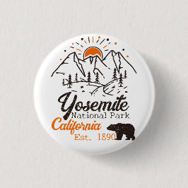 Yosemite nationalpark bär minimalistiskt berg knapp