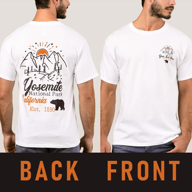 Yosemite nationalpark bär minimalistiskt berg t shirt (Skapare uppladdad)