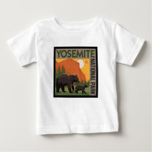 Yosemite nationalpark Bärfamilj T Shirt