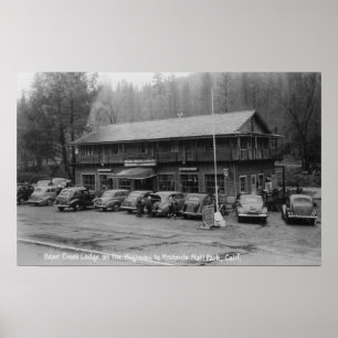 Yosemite nationalpark Bear Bäck Lodge Poster