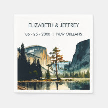 Yosemite nationalpark Bröllop Watercolor