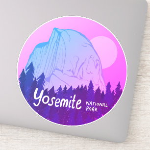 Yosemite nationalpark Calif Camping Resa Lila Klistermärken