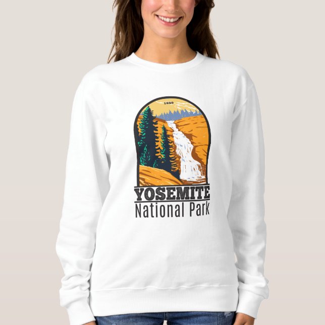 Yosemite nationalpark Chilnualna Falls Kalifornien T Shirt (Framsida)