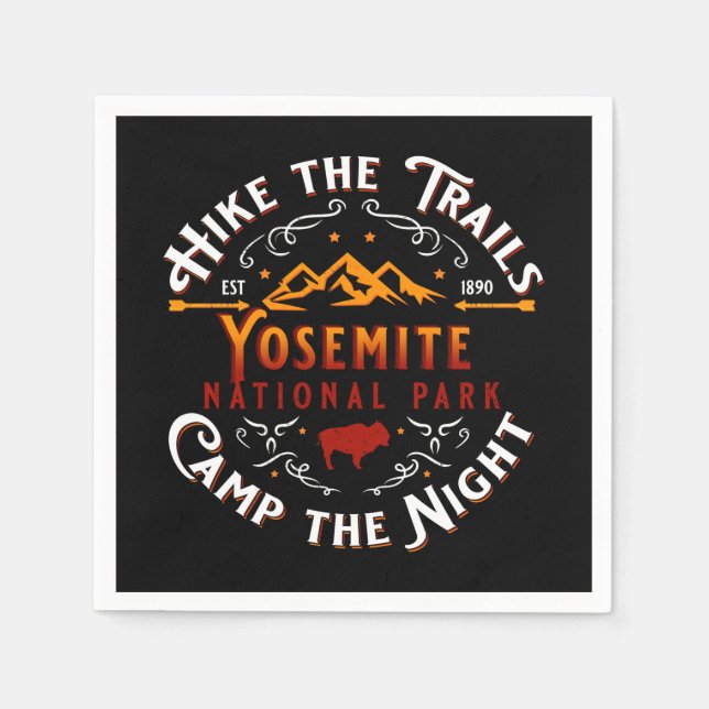 Yosemite nationalpark Decorative Papper Decoupage Pappersservett (Framsidan)