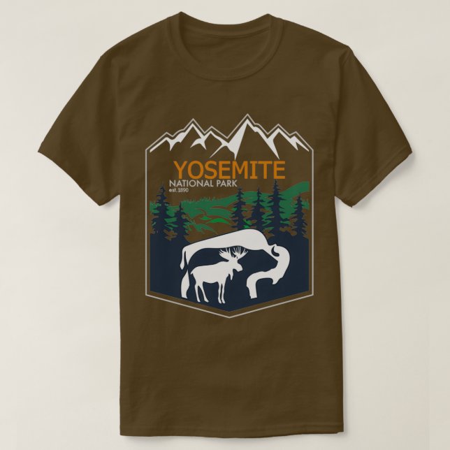 Yosemite Nationalpark Design 1 T Shirt (Design framsida)
