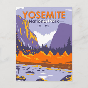 Yosemite Nationalpark El Capitan på hösten Vykort