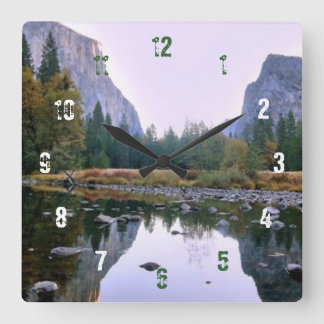 Yosemite nationalpark fyrkantig klocka