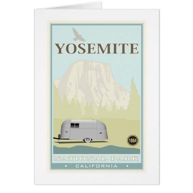 Yosemite nationalpark hälsningskort (Framsidan)