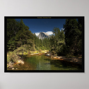 Yosemite nationalpark & halv kupolbild poster