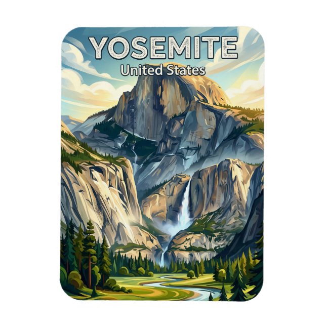 Yosemite nationalpark Kalifornien Magnet (Vertikal)