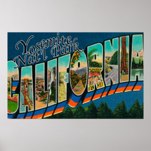 Yosemite nationalpark, Kalifornien Poster