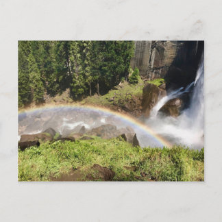 Yosemite Nationalpark Kalifornien Regenbogen am Wa Vykort