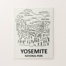 Yosemite Nationalpark Linjekonst
