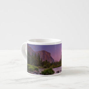Yosemite nationalpark på skymningen espressomugg