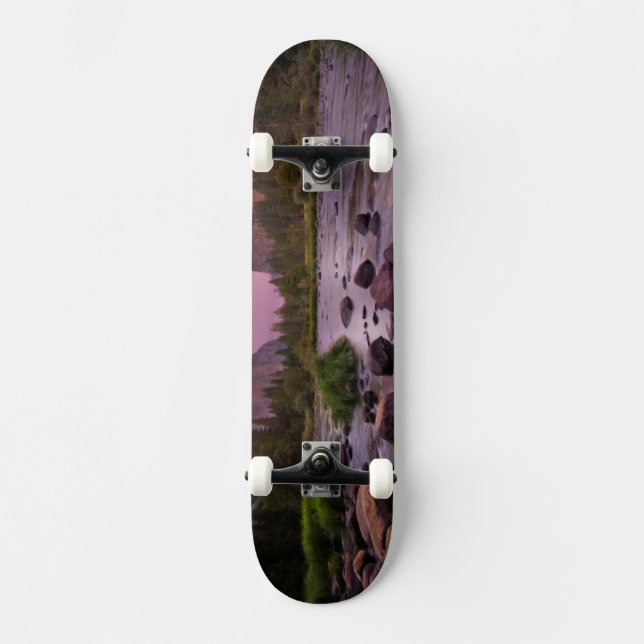 Yosemite nationalpark på skymningen old school skateboard bräda 18 cm (Framsida)