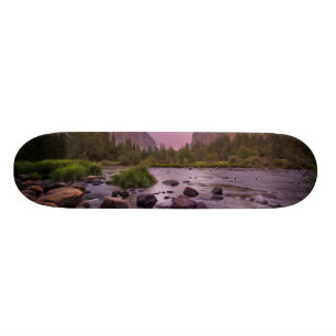 Yosemite nationalpark på skymningen old school skateboard bräda 18 cm