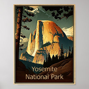 Yosemite nationalpark poster