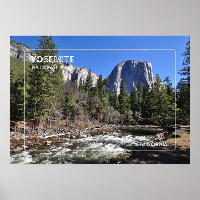 Yosemite nationalpark poster (Framsidan)