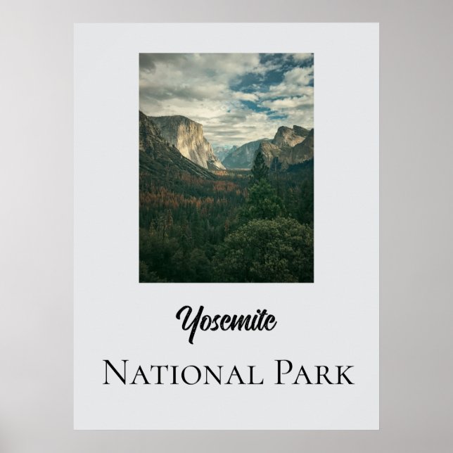 Yosemite nationalpark poster (Framsidan)