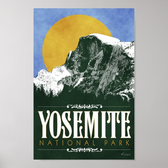 Yosemite nationalpark Poster (Framsidan)