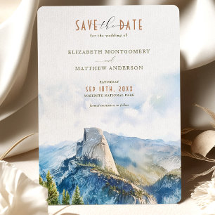 Yosemite Nationalpark Spara datum, halvdatt Inbjudningar