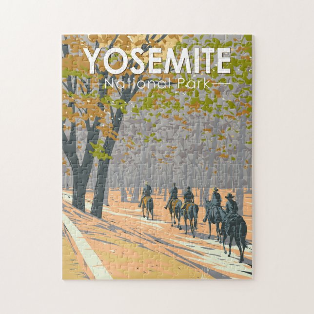 Yosemite nationalpark  Travel Art Pussel (Vertikal)