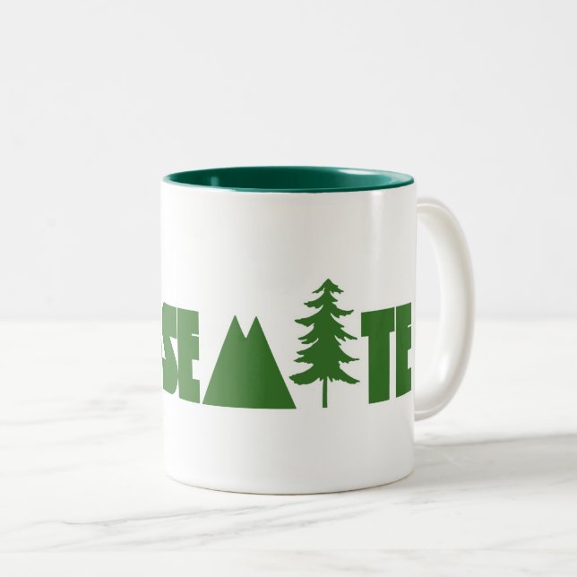 Yosemite nationalpark Två-Tonad mugg (Framsida höger)