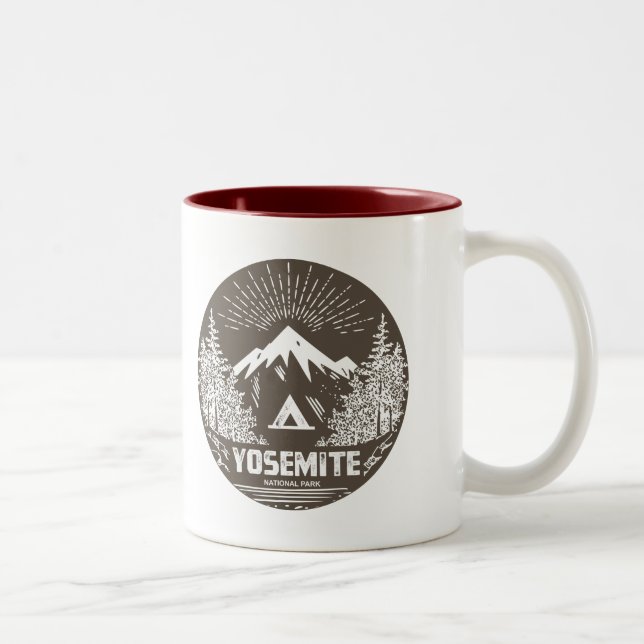 Yosemite nationalpark Två-Tonad mugg (Höger)
