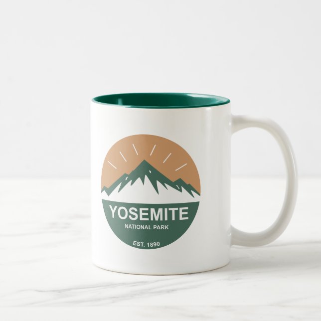Yosemite nationalpark Två-Tonad mugg (Höger)