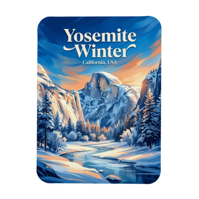 Yosemite nationalpark USA Magnet (Vertikal)