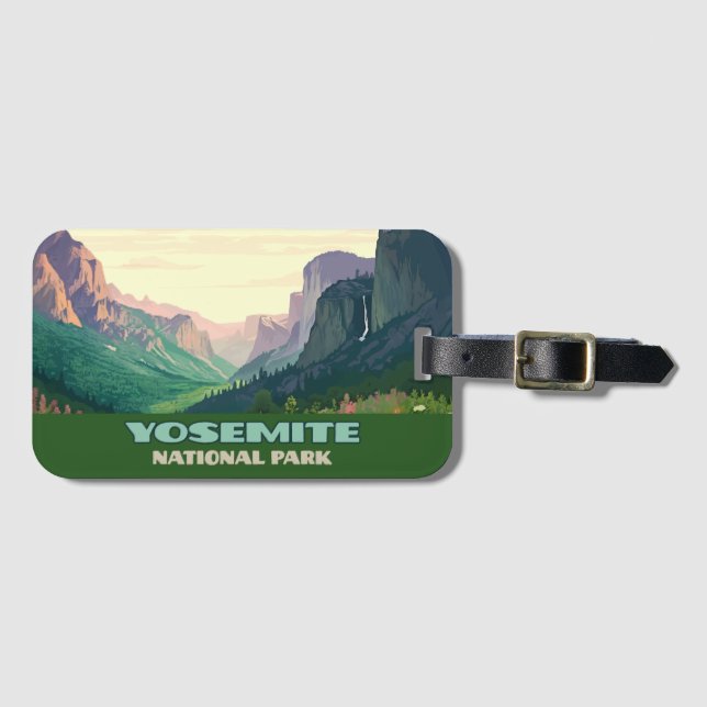 Yosemite nationalpark Valley halv Dome Bagagebricka (Framsida horisontal)