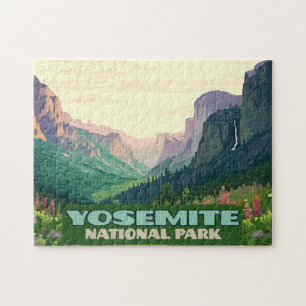 Yosemite nationalpark Valley halv Dome Pussel