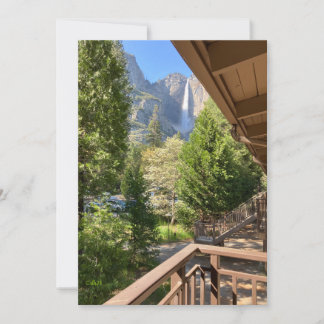Yosemite Nationalpark - vattenfall - från däck Inbjudningar