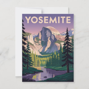 Yosemite nationalpark Vintage resor Poster Vykort