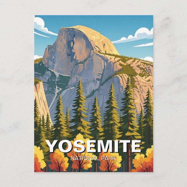 Yosemite nationalpark vykort (Framsida)