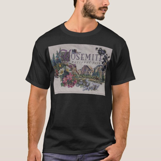 Yosemite nationalparkdjurliv t-shirt (Framsida)