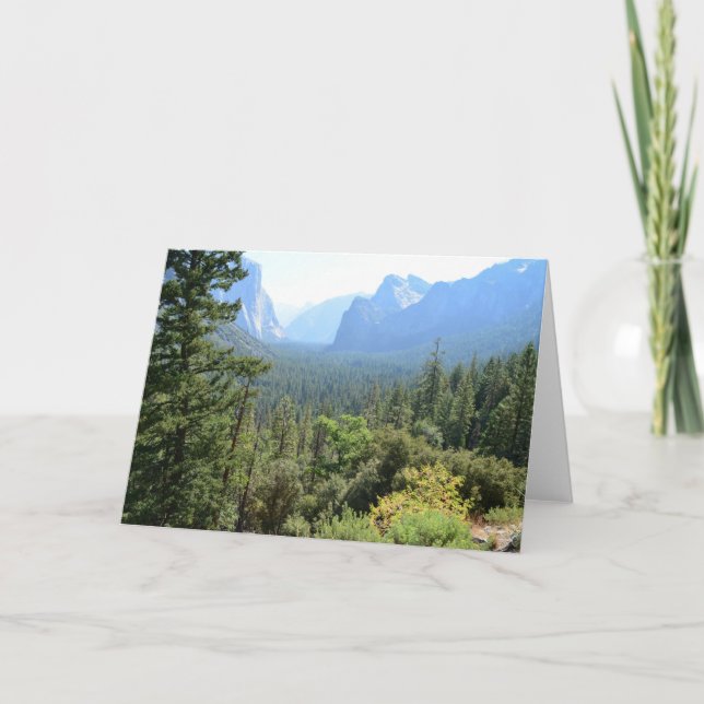 Yosemite Nationalparkens landskapsfotografi. Kort (Framsida)