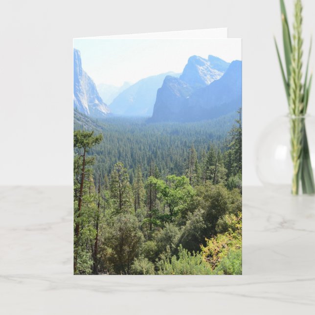 Yosemite Nationalparkens landskapsfotografi. Kort (Framsida)