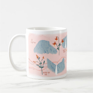 Yosemite nationalparkmugg i rosor kaffemugg